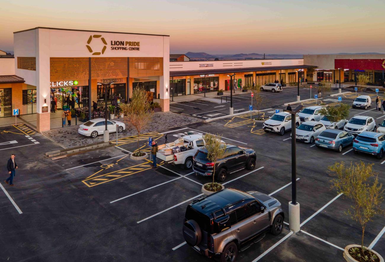 Exterior view of Lion Pride Shopping Centre