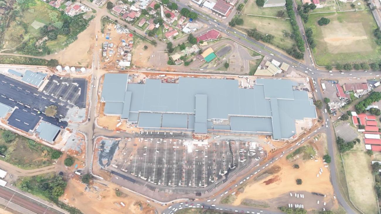 Aerial view of New Africa Developments' (NAD) Jumbo Mall