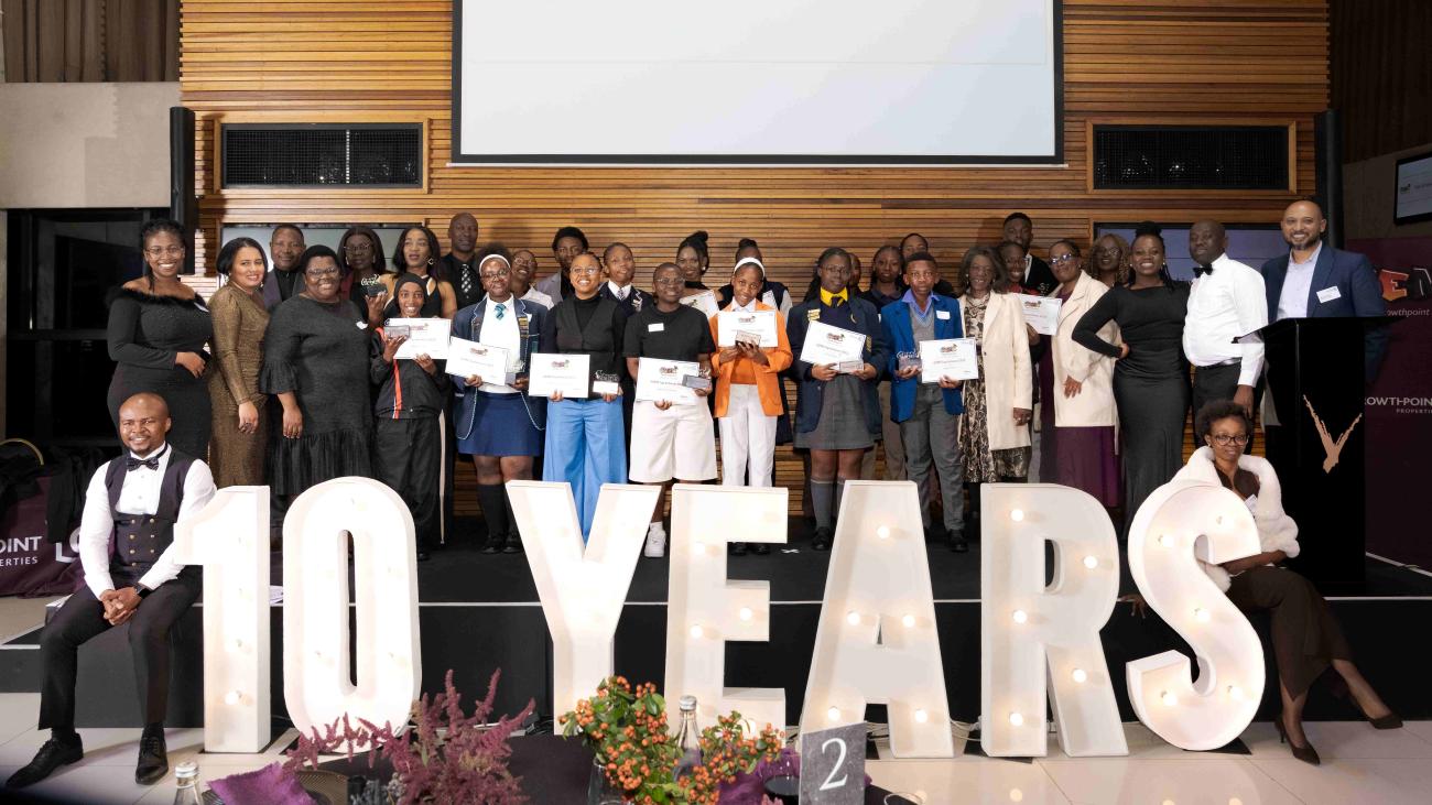 Top achievers honoured as Growthpoint GEMS Scholarship Programme marks ten years