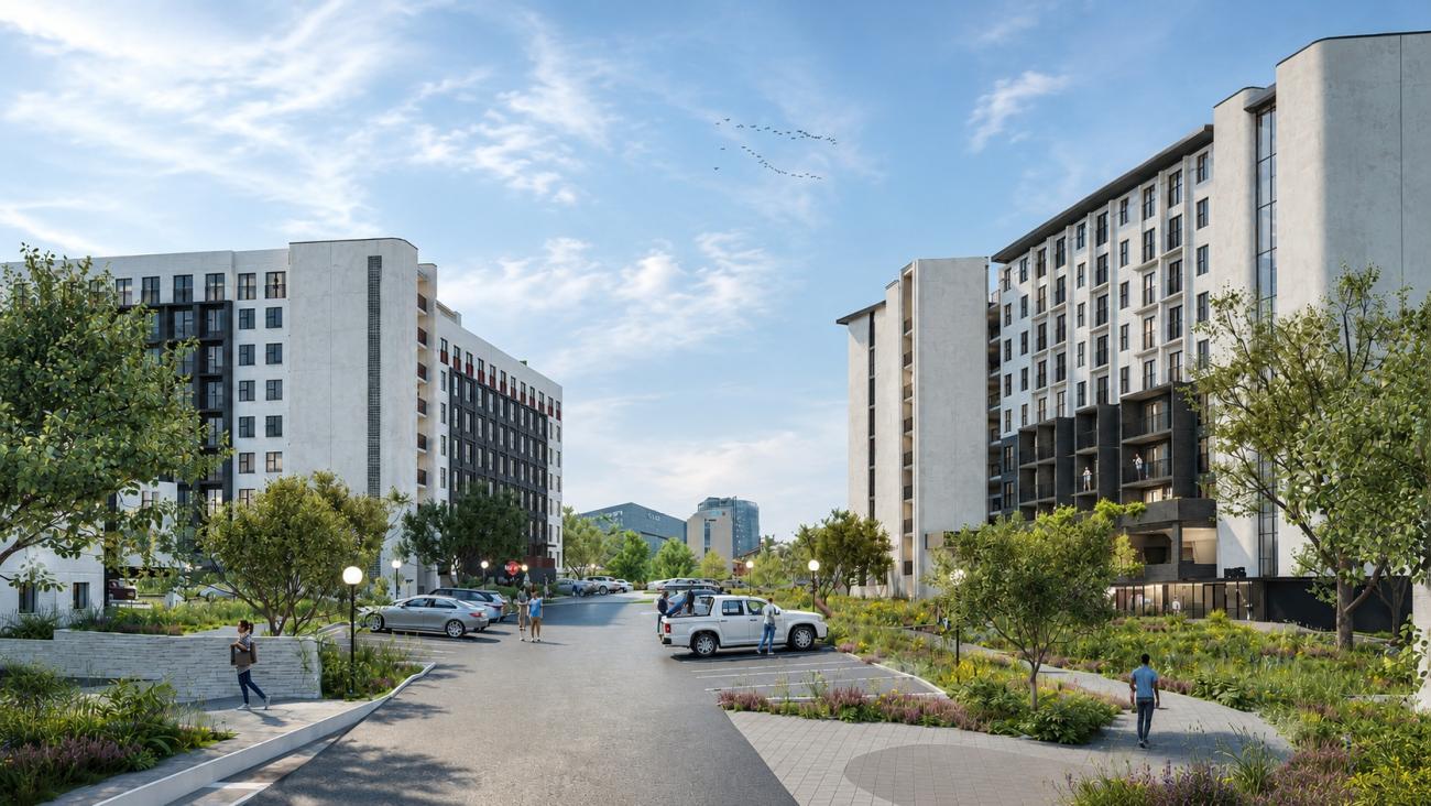 Render of Menlyn Park Apartments' Gobie Street